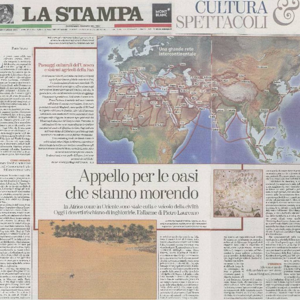 LA STAMPA - Appeal to the oases that are dying